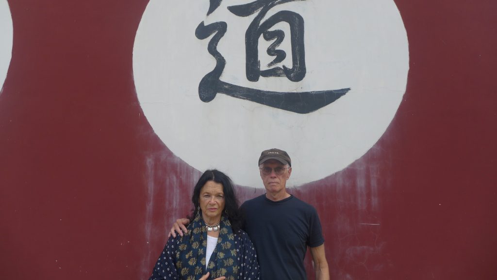 Anne Waldman and Ron Padgett in Jianshui, China, Sept. 2015, during a side tour after a poetry conference organized at Kunming Normal University by the poet (and their friend) Yu Jian.